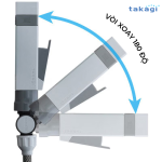 Bộ vòi tưới Takagi Nano Next 10m BR có vòi xoay 180 độ