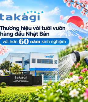 Takagi - Thương hiệu vòi tưới vườn hàng đầu nhật bản